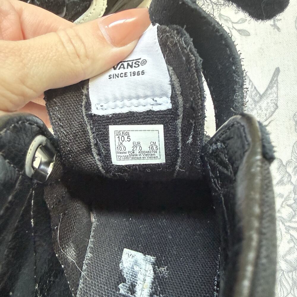 Vans Preschool Toddler Youth Sk8-Mid Reissue V Suede Black Double Strap 10.5 Kid - Picture 7 of 7